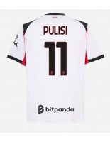 Moške Nogometnih dresov AC Milan Christian Pulisic #11 Gostujoči 2025-26 Kratki rokavi